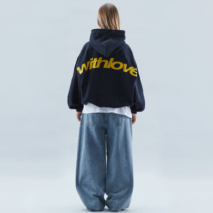 Unisex Gemütliche Warme Oversize Streetwear Kapuzenjacke